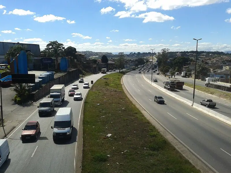 Anel Rodoviário no trecho do Califórnia, bairro Califórnia, Belo Horizonte